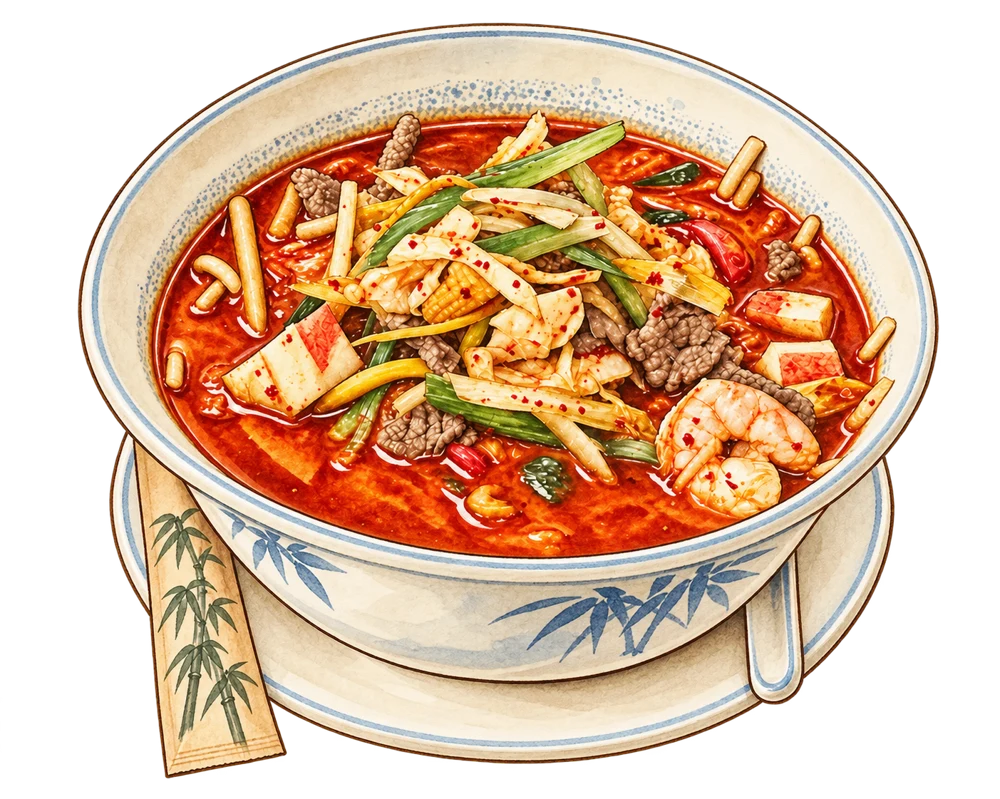 Spicy Seafood Noodle Soup